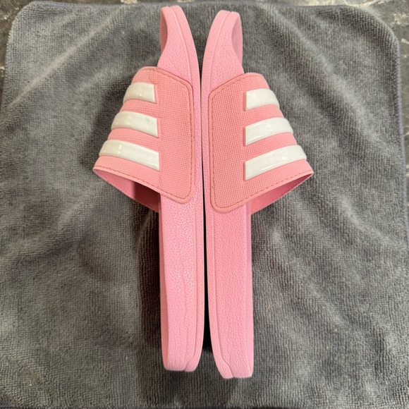 Women’s Pink Adidas Slides (Size 5) - Picture 6 of 8